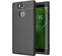 - Coque Sony Xperia XA2 Ultra, XA2 Ultra Dual (2018) Etui Housse Silicone TPU Souple Anti-Choc Motif Cuir Anti-dérapante, Noir [Dimensions PRECISES