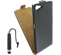 ebestStar - Coque Compatible avec Wiko Highway Star 4G Etui Housse PU Cuir Rabat Ultra Fin (Ultra Slim Case) + Mini Stylet, Noir [Appareil: 141 x 71.4 x 6.6mm, 5.0'']