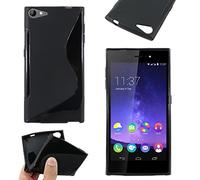 ebestStar - Coque Compatible avec Wiko Highway Star 4G Etui Housse Silicone Gel TPU Souple Motif S-Line, Noir [Appareil: 141 x 71.4 x 6.6mm, 5.0'']