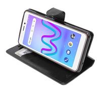 ebestStar - Coque Compatible avec Wiko Jerry 3 Etui PU Cuir Housse Portefeuille Porte-Cartes Support Stand, Noir [Appareil: 148 x 72 x 9.1mm, 5.45'']
