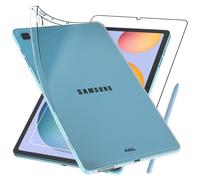 Ebeststar - Coque + Film Verre Samsung Galaxy Tab S6 Lite 10.4" P610 P615 Etui Gel Anti-Choc Ultra Fine Invisible, Transparent [Dimensions Precises Tablette : 244.5 X 154.3 X 7 Mm, Écran 10.4'']