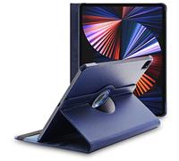 ebestStar Coque pour Apple iPad Air 13, Pro 12.9, Etui Rotatif, Bleu Nuit | Housse rotative 360° PU Cuir iPad Air 13 (M4, M3, M2), iPad Pro 12.9 (2022/21/20/18), découpes précises