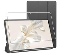 ebestStar - Coque pour Honor Pad 9, Etui Slim Cover, Housse Silicone Rabat Magnétique, Noir + Verre Trempé
