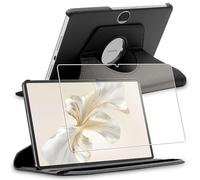 ebestStar - Coque pour Honor Pad 9, Etui Rotatif 360, Housse Protection PU Cuir, Noir + Verre Trempé