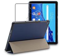 ebestStar - Coque pour Huawei MatePad T 10, T 10S, Etui Slim Cover, Housse PU Cuir Rabat Magnétique, Bleu Foncé + Verre Trempé