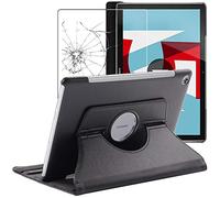 Ebeststar - Coque Huawei Mediapad M5 10.8 Housse Protection Pu Cuir Support Rotatif 360, Noir [Dimensions Precises Tablette : 258.7 X 171.8 X 7.3mm, Écran 10.8'']
