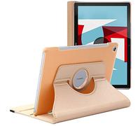 ebestStar - Coque pour Huawei MediaPad M5 10.8, Etui Rotatif 360, Housse Protection PU Cuir, Or/Doré