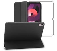 ebestStar - Coque pour iPad 10.9 (2022) Apple, Etui Slim Cover, Housse Silicone Rabat Magnétique, Noir + Verre Trempé