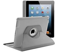 ebestStar - Coque pour iPad 4 3 2 Apple, Etui Rotatif 360, Housse Protection PU Cuir, Gris