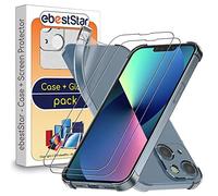 ebestStar - Coque pour iPhone 13 Mini Apple, Etui Protection Silicone Transparent Antichoc, Coins Renforcés, Transparent + Verre Trempé x2