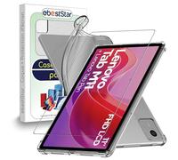 ebestStar - Coque pour Lenovo Tab M11, Etui Protection Silicone Transparent Antichoc, Coins Renforcés, Transparent + Verre Trempé