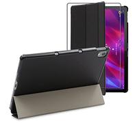 ebestStar - Coque pour Lenovo Tab P11, P11 Plus, Etui Slim Cover, Housse PU Cuir Rabat Magnétique, Noir + Verre Trempé