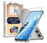 ebestStar - Coque pour Oppo Reno8 Lite 5G, Etui Protection Silicone Transparent Antichoc, Coins Renforcés, Transparent + Verre Trempé