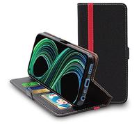 ebestStar - Coque pour Realme 8 5G, Narzo 30 5G, Etui Portefeuille Protection, Housse Pochette PU Cuir Porte Carte, Noir/Rouge