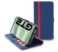 ebestStar - Coque pour Realme GT 2 5G, Etui Portefeuille Protection, Housse Pochette PU Cuir Porte Carte, Bleu Foncé/Rouge