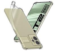 Coque pour Realme GT 2 Pro 5G Gel Silicone Coins Rebords Renforcés Antichoc, Transparent