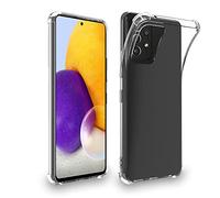 ebestStar - Coque pour Samsung Galaxy A72, Etui Protection Silicone Transparent Antichoc, Coins Renforcés, Transparent