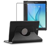 ebestStar - Coque pour Samsung Galaxy Tab A 9.7 T550 / S Pen P550, Etui Rotatif 360, Housse Protection PU Cuir, Noir + Verre Trempé