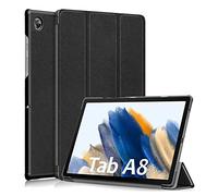 ebestStar Coque Slim Samsung Tab A8 10.5 (2021) SM‑X200/X205 cuir PU rabat magnétique Noir