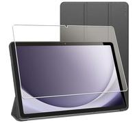 ebestStar - Coque pour Samsung Galaxy Tab A9+ (2023) SM-X210, Etui Slim Cover, Housse Silicone Rabat Magnétique, Noir + Verre Trempé