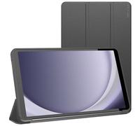 Housse TPU Gel Silicone pour Galaxy Tab A9 8.7 (2023) SM-X110 Smart Case Support Auto-veille, Noir