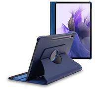 ebestStar - Coque pour Samsung Galaxy Tab S7 FE T730, 5G T736B, Etui Rotatif 360, Housse Protection PU Cuir, Bleu Foncé