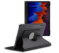 ebestStar - Coque pour Samsung Galaxy Tab S7+ SM-T970, Etui Rotatif 360, Housse Protection PU Cuir, Noir