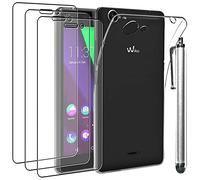 ebestStar - Coque pour Wiko Pulp Fab 4G, Etui Protection Silicone Transparent Antichoc, Souple Slim + Stylet + 3 Films d'écran, Transparent
