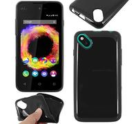 ebestStar - Coque pour Wiko Sunny 1 (2016) et Sunset 2 (2015), Etui Protection Silicone Antichoc, Souple Slim, Noir