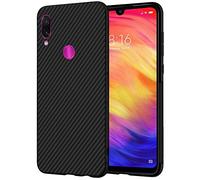 ebestStar - Coque pour Xiaomi Redmi Note 7, Note 7 Pro, Etui Protection Motif Carbone, Antichoc Souple TPU, Noir