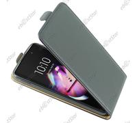 Ebeststar ® Etui Pu Cuir À Rabat Housse Coque Ultra Slim Pour Alcatel Idol 4s (5.5 Pouces), Couleur Noir [Dimensions Precises De Votre Appareil : 153,9 X 75,4 X 7 Mm, Écran 5.5'']