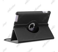 Ebeststar ® Housse Coque Etui Pu Cuir Rotatif Support Rotation 360° + Film Pour Apple Ipad 4 Écran Retina / Ipad 4 / Ipad 3 / Ipad 2, Couleur Noir