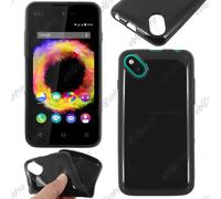 Ebeststar ® Housse Etui Coque Souple Silicone Gel Sans Motif Pour Wiko Sunset 2, Couleur Noir + 1 Film Protection D'écran + Lingette