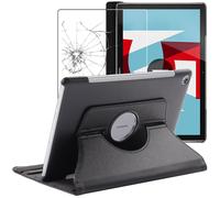 Ebeststar - Housse + Film Vitre En Verre Trempé Pour Huawei Mediapad M5 10.8 Coque Etui Protection Pu Cuir, Noir [Dimensions Precises Tablette : 258.7 X 171.8 X 7.3mm, Écran 10.8'']
