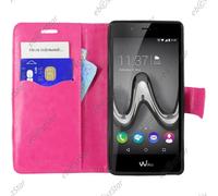 ebestStar ® Housse Portefeuille Coque Etui Protection Folio pour Wiko Tommy, Couleur Rose