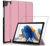 ebestStar Housse pour Galaxy Tab A8 10.5 (2021) SM-X200 X205 Smart Case Support Auto-veille, Or Rose Gold + Film VERRE Trempé Or Rose G