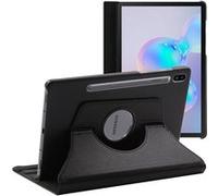 Ebeststar - Coque Samsung Galaxy Tab S6 10.5 T860/T865 Housse Protection Pu Cuir Support Rotatif 360, Noir [Dimensions Precises Tablette : 244.5 X 159.5 X 5.7mm, Écran 10.5'']