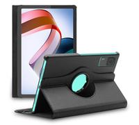 Ebeststar - Housse Xiaomi Redmi Pad Coque Etui Rotation 360 Protection Pu Cuir, Noir [Dimensions Precises Tablette : 250.5 X 158.1 X 7.1 Mm, Écran 10.6'']