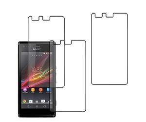 ebestStar - Pack x3 Film Protection Compatible avec Sony Xperia M C1905, Sony C1904 Protecteur d'écran Plastique Souple Anti-Rayures [Appareil: 124 x 62 x 9.3mm, 4.0'']