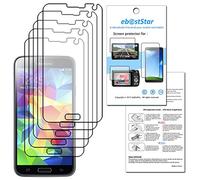 ebestStar - Pack x5 Film Protection Compatible avec Samsung S5 G900F, Galaxy S5 New G903F Neo Protecteur d'écran Plastique Souple Anti-Rayures [Appareil: 142 x 72.5 x 8.1mm, 5.1'']