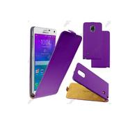 ebestStar pour Samsung Galaxy Note 4 N910F - Housse Coque Etui en PU cuir à rabat ultra fine (SLIM case) + Film protection d'écran, Couleur Violet