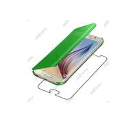 ebestStar pour Samsung Galaxy S6 SM-G920F, G920 - Housse Coque Etui View Clear Cover Miroir, Couleur Vert