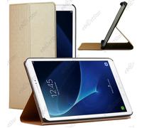 ebestStar - Housse Compatible avec Samsung Galaxy Tab A6 A 10.1 (2018, 2016) T580 T585 Etui Coque Auto Veille/réveille PU Slim SmartCase Support, Or/Doré [Appareil: 254.2x155.3x8.2mm 10.1"]