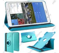 Ebeststar ® Pour Samsung Galaxy Tab Pro 8.4 Sm-T320 - Housse Coque Etui Pu Cuir Rotatif Avec Support À Rotation 360° + Film, Couleur Bleu [Dimensions Precises De Votre Appareil : 219 X 128.5 X 7.2 Mm,