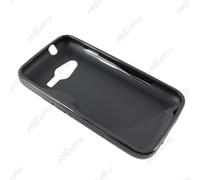 Ebeststar ® Pour Samsung Galaxy Trend 2 Lite Sm-G318h, Galaxy V Plus Coque S-Line Silicone Gel Motif Vague Housse Etui Protection Souple, Couleur Noir + Film Protection D'écran