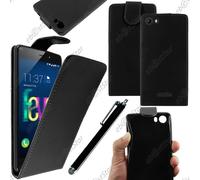 ebestStar - Coque Compatible avec Wiko Fever 4G Etui Housse PU Cuir Rabat Flip + Stylet, Noir [Appareil: 148 x 73.8 x 8.3mm, 5.2'']