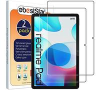 ebestStar - Verre Trempé x2 pour Realme Pad 10.4 (2021), Vitre Protection, Film Anti Casse, Anti Rayures, Sans bulles