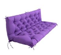 Ebeta Coussins pour bancs de Jardin, Coussin de Banc d'extérieur, Coussin de siège pour balancelle de Jardin, Coussin pour balancelle de Style Hollywood (Bleu foncé, 100x50x50 cm)