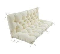 Ebeta Coussins pour bancs de Jardin, Coussin de Banc d'extérieur, Coussin de siège pour balancelle de Jardin, Coussin pour balancelle de Style Hollywood (Beige, 100x50x50 cm)