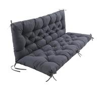 Ebeta Coussins pour bancs de Jardin, Coussin de Banc d'extérieur, Coussin de siège pour balancelle de Jardin, Coussin pour balancelle de Style Hollywood (Gris foncé, 120x50x50 cm)